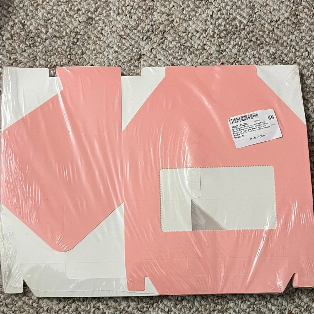 Pink Party cookie or cupcake Boxes